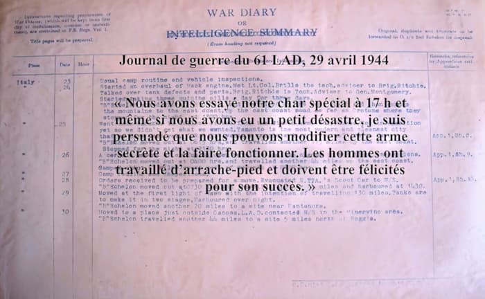 Journal de guerre du 61 LAD, 29 avril 1944