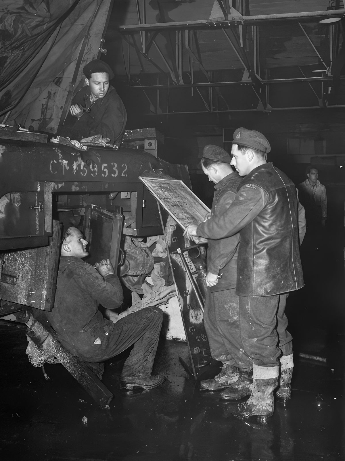 RCEME Craftsmen in Belgium (November 1944)
