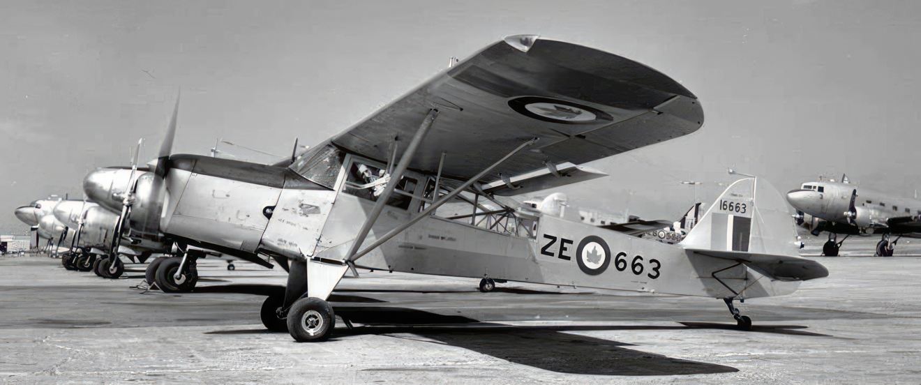 Auster Mk. VI used by Canadian Army Air Observation Flights in 1956 (Source:  DND Photos via Mike Kaehler)