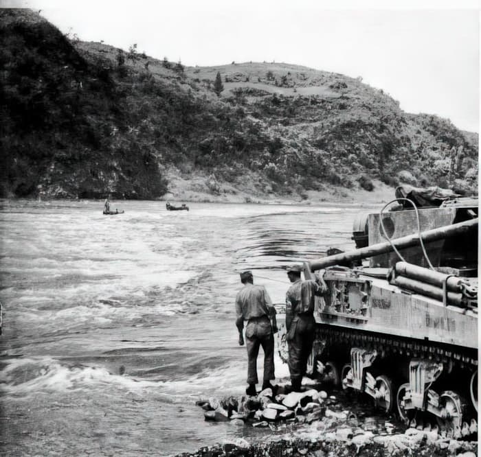 Opération de récupération sur la rivière Imjin